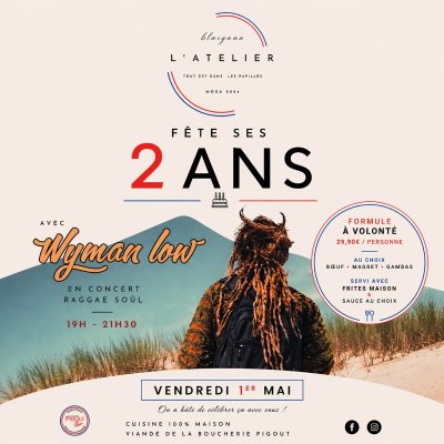 Le restaurant L'Atelier fête ses 2 ans