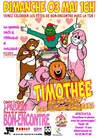 Théâtre : “TIMOTHÉE AU ROYAUME DES LUTINS FARCEURS”
