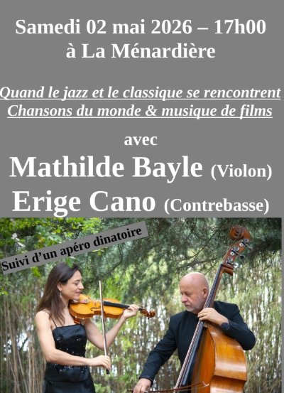 CONCERT DUO  +APÉRO DINATOIRE SOUS FORME D'AUBERGE ESPAGNOLE