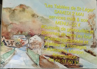 LES TABLÉES DE ST LÉGER - MENU CUISSES DE GRENOUILLES