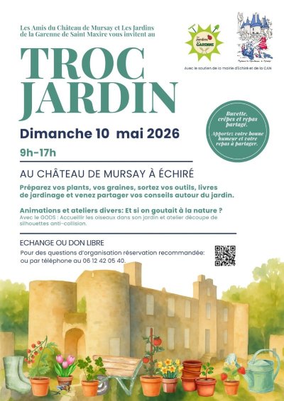 Troc jardin au Château de Mursay à Echiré