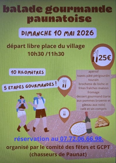 Balade gourmande paunatoire
