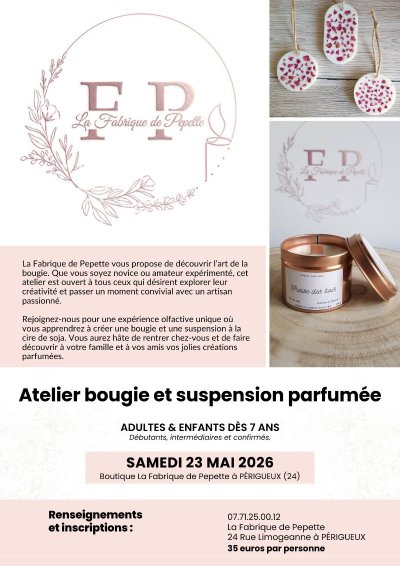 Atelier bougie et suspension parfumé