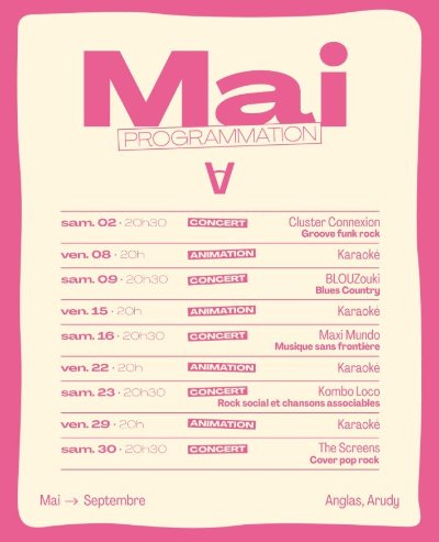 Concert : The screens - La Guinguette du Val Eveillé