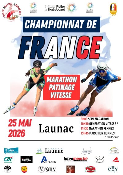 CHAMPIONNAT DE FRANCE MARATHON PATINAGE DE VITESSE