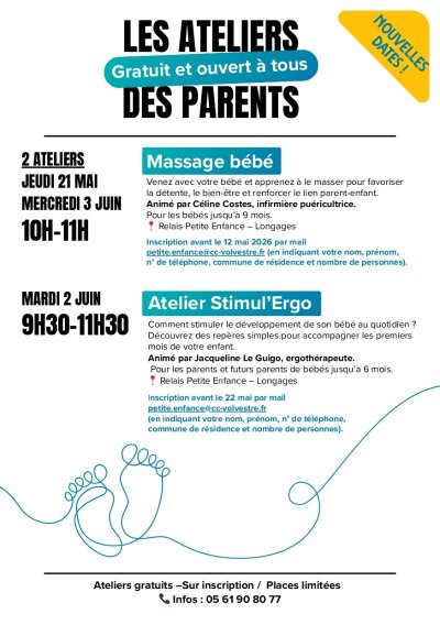 ATELIERS POUR PARENTS ET FUTURS PARENTS