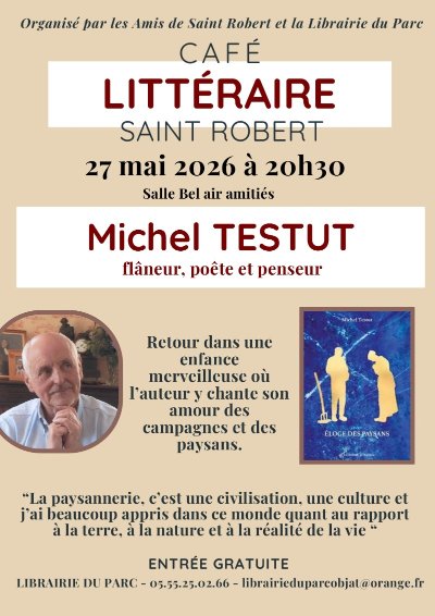 Café littéraire avec Michel Testut