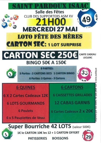 Loto spécial - Fête des mères