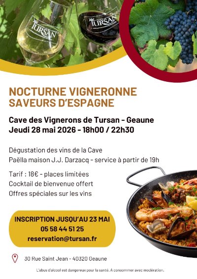Nocturne vigneronne Saveurs d'Espagne