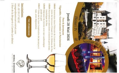 Excursion Henri IV & nectar de Vignes