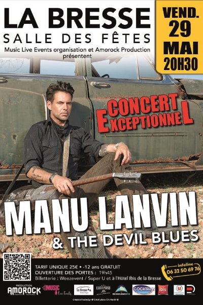 Manu Lanvin and the Devil Blues en concert exceptionnel