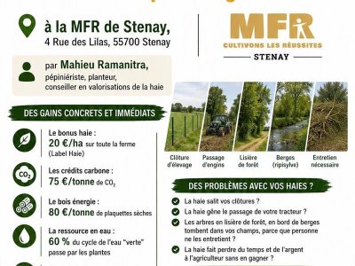 Conférence - La haie gérable et rentable, une solution pour l'agriculture !