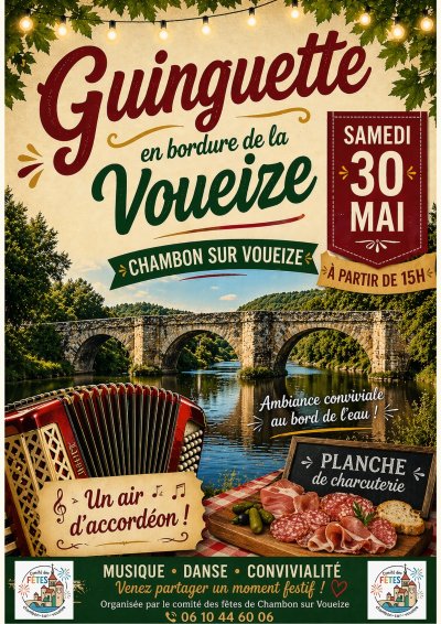 Guinguette en bordure de la Voueize