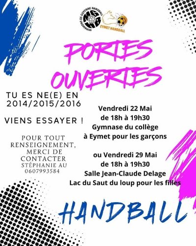 Portes ouvertes du club de Handball