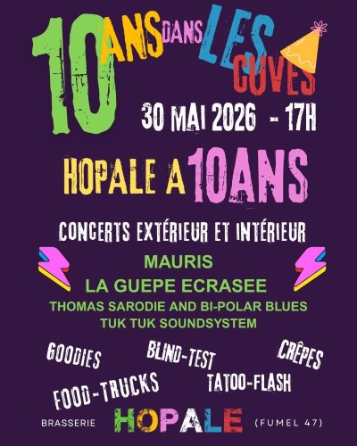 Du Rock dans les cuves - Journée anniversaire 10 ans