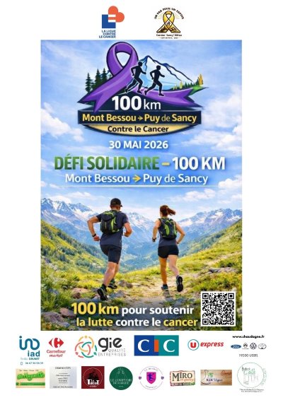 Défi solidaire Mont-Bessou - Puy de Sancy 100km