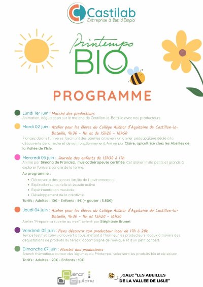 Ateliers culinaires juillet à Bio d'Ici