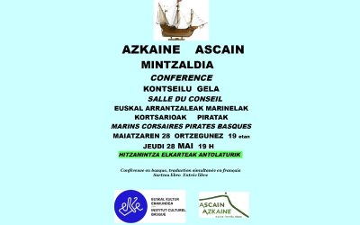 Conférence : marins corsaires, pirates basques