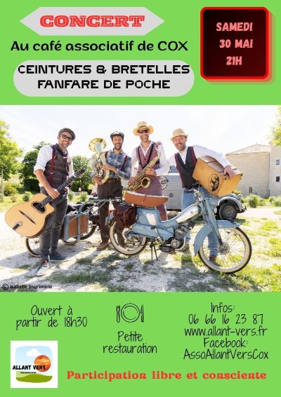 CONCERT - CEINTURES ET BRETELLES - FANFARE DE POCHE