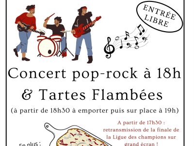 Concert pop-rock et tartes flambées