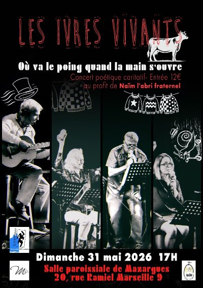 Concert Poétique Solidaire des IVRES VIVANTS