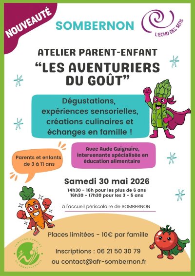 Atelier parents-enfants "Les aventuriers du goût"