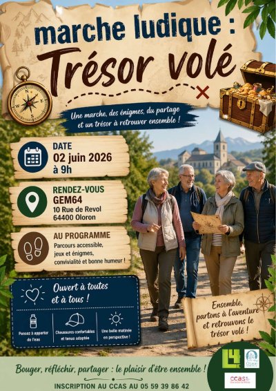 Marche ludique "Trésor Volé"