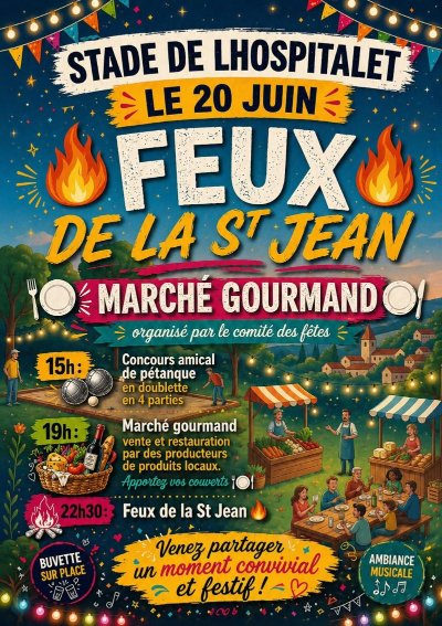 Feu de la Saint-Jean à Lhospitalet
