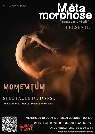 Momentum : spectacle de danse à l'Auditorium du Grand Cahors
