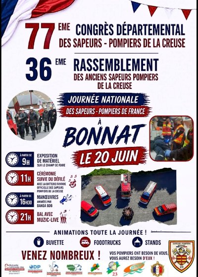 Congrès Départemental des Sapeurs-Pompiers de la Creuse