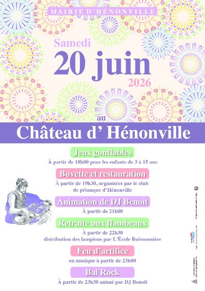 Feu d'artifice à Hénonville