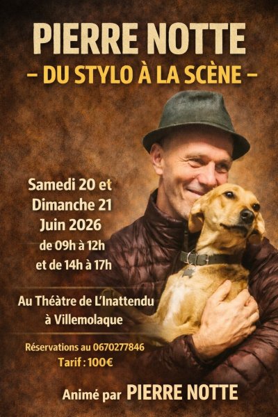 STAGE - DU STYLO À LA SCÈNE