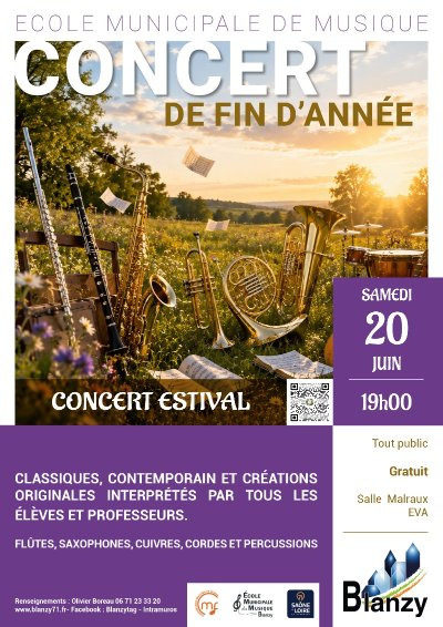 Concert de fin d'année de l'Ecole Municipale de Musique