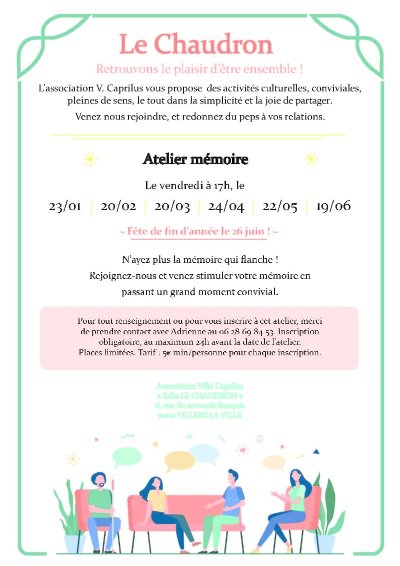 Ateliers mémoire