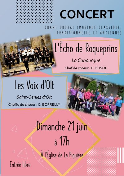 CONCERT À L'ÉGLISE DE LA PIGUIÈRE