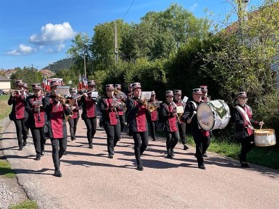 Musique Municipale de Bruyères - répétition en plein-air (Bruyères)