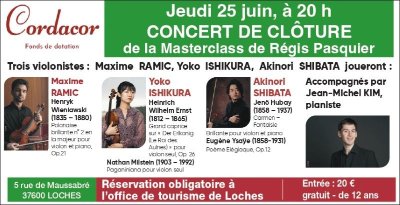 Concert de clôture Masterclass
