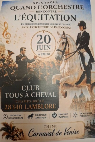 Spectacle "Quand l'orchestre rencontre l'équitation"