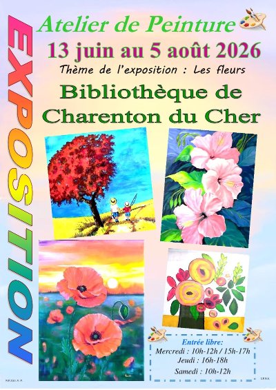 Exposition Atelier de peintures "les fleurs"