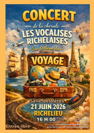 Concert des Vocalises Richelaises "Le Voyage"