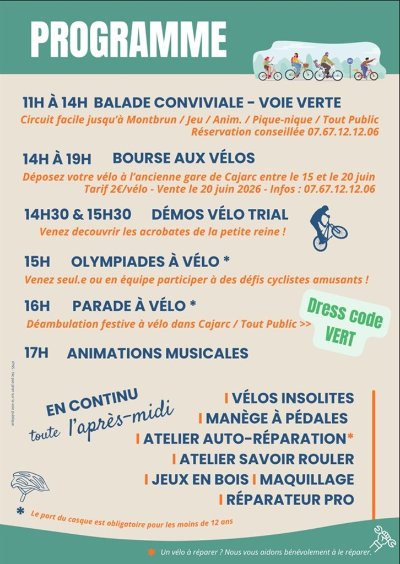 Faites du vélo à Cajarc