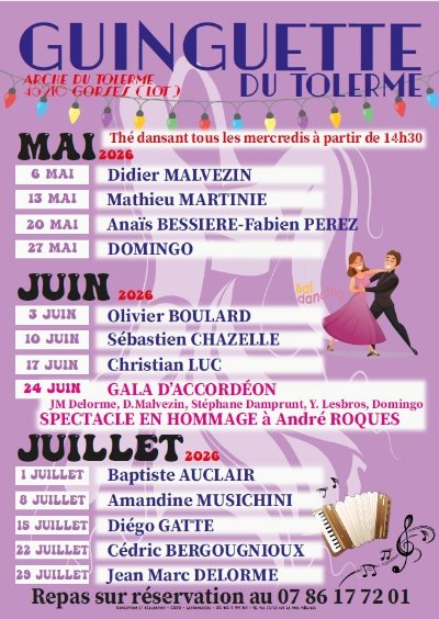 La Guinguette du Tolerme : grand gala d'accordéon
