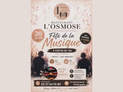 Fête de la musique au restaurant l'Osmose