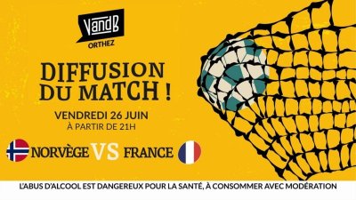 Retransmission match de football : Norvège-France