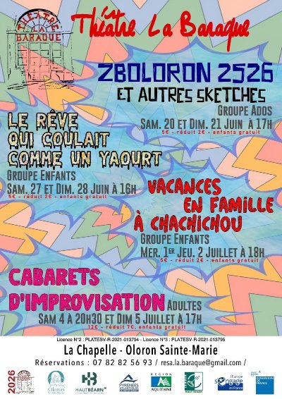 Théâtre: La Baraque " Le rêve qui coulait comme un yaourt"