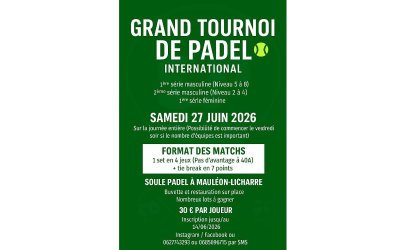 Grand tournoi de padel