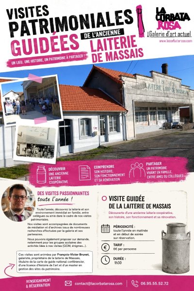 Visite patrimoniale de l'ancienne laiterie coopérative de Massais