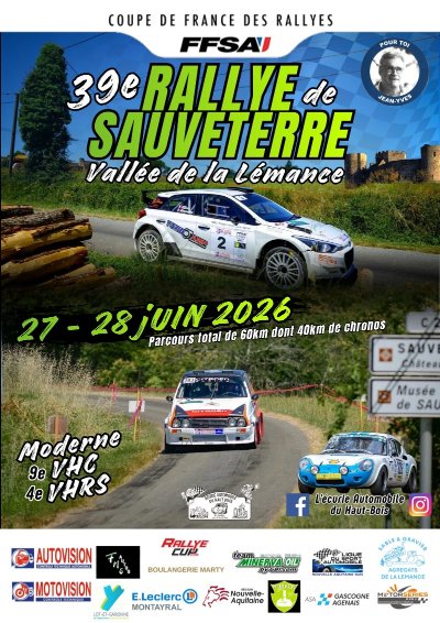 39e édition du Rallye de Sauveterre Vallée de la Lémance