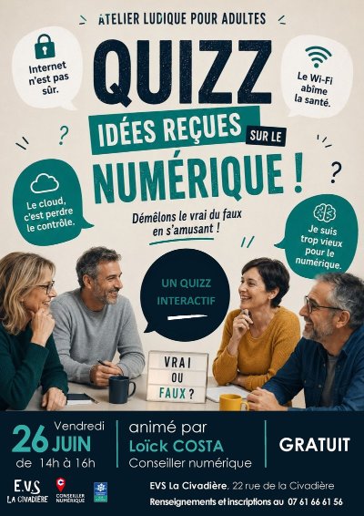 Atelier numérique : quizz des idées reçues
