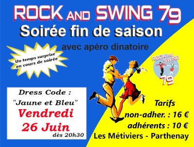 Soirée de fin de saison "rock and swing 79"